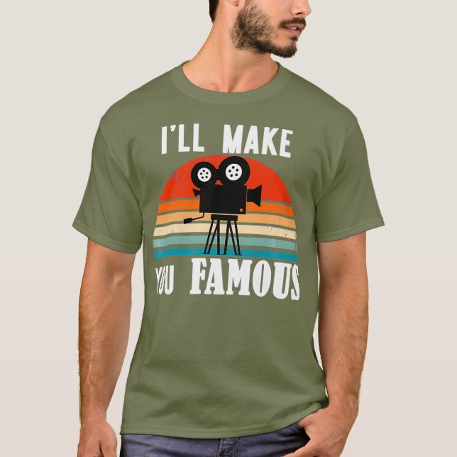 Camiseta Fotógrafo Da Câmera Retro Vintage (Frente)