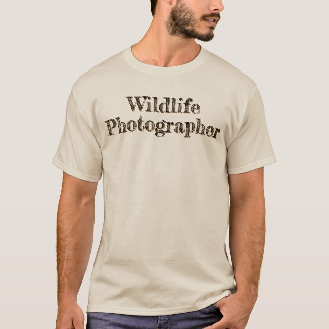 Camiseta "Fotógrafo da Vida Selvagem" (Frente)