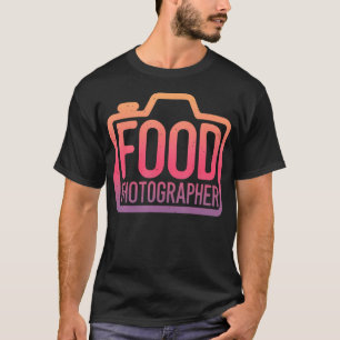 Camiseta Fotógrafo de Alimentos Câmera Apaixonado Arte