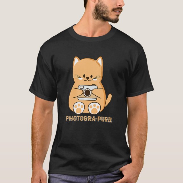 Camiseta Fotógrafo de Pun de Gato (Frente)