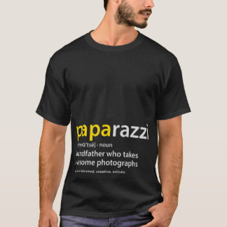 Camiseta Fotógrafo do Avô PAPArazzi de