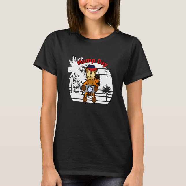 Camiseta Fotógrafo do Camel Hump Day Oasis (Frente)