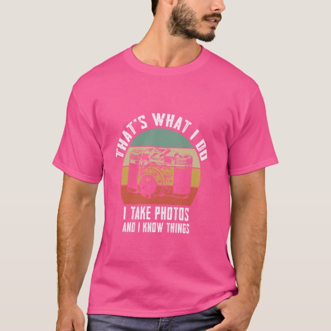 Camiseta Fotógrafo Engraçado Presente câmera fotográfica (Frente)