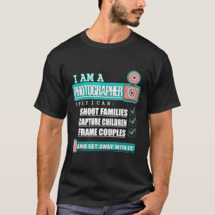 Camiseta Fotógrafo Engraçado Presente Na Camera Camera Love