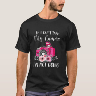 Camiseta Fotógrafo Para Câmera Feminina Com Flores