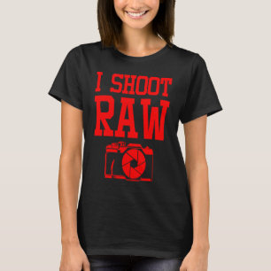 Camiseta Fotógrafo Para Homens Mulheres Fotografia Bruta