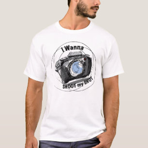Camiseta Fotógrafo: Quero atirar em mim