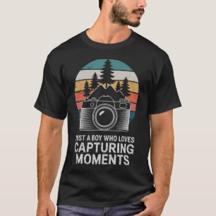 Camiseta Fotógrafo Retro Câmera Humor Fotográfico Para Mim