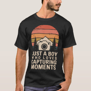 Camiseta Fotógrafo Retro Câmera Humor Fotográfico Para Mim