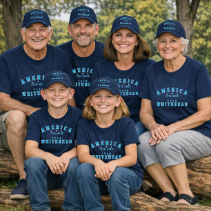 Camiseta Fotos de Família do Dia 4 de Julho Grupo Personali