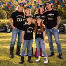 Fotos de Família do Dia 4 de Julho Personalizadas 