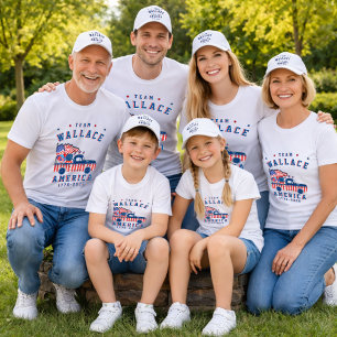 Camiseta Fotos de família do dia 4 de julho personalizadas