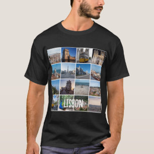 Camiseta Fotos de Mosaico Lisboa, Portugal