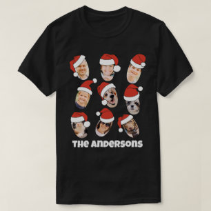 Camiseta Fotos Modernas, Cute Engraçado, Santa Hats Nove Fa