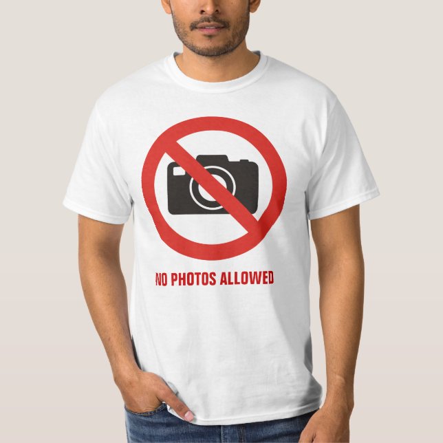 Camiseta Fotos Não Permitidas (Frente)