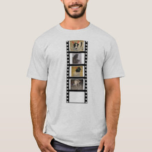 Camiseta Fotos personalizadas da fita de cinema