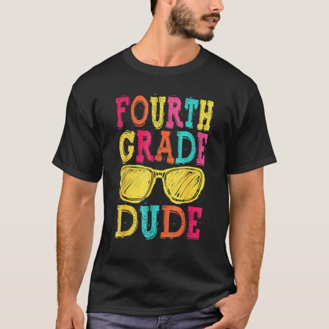 Camiseta Fourth Grade School Summer  Back To School Summer (Frente)