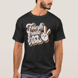 Camiseta Fourth Grade Vibes 4th Grade Team Retro 1st Day o
