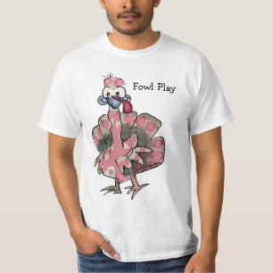 Camiseta Foway Play Cartoon Rosa Turco T shirt