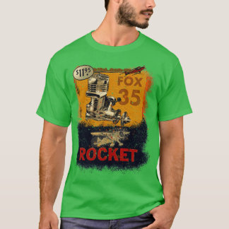 Camiseta Fox 35 vintage: motores de aeronaves