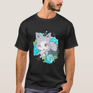 Camiseta Fox Adorável Da Raposa Árctica Piscar os olhos Ant