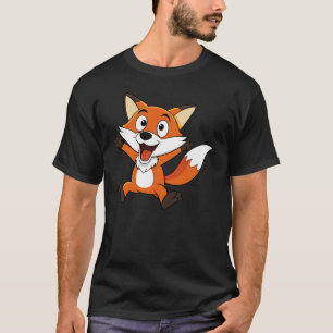 Camiseta Fox animada e animada Fox