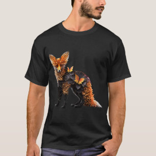 Camiseta Fox Art Amante de os animais Motif Animal Print Fo