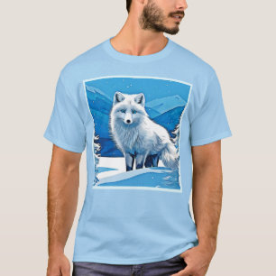 Camiseta Fox Art de inverno