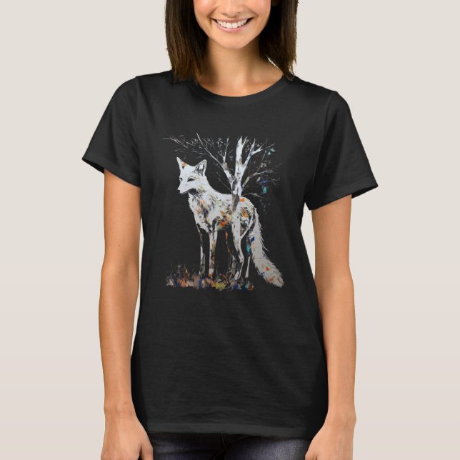 Camiseta Fox Art Tree - Animal Fox (Frente)