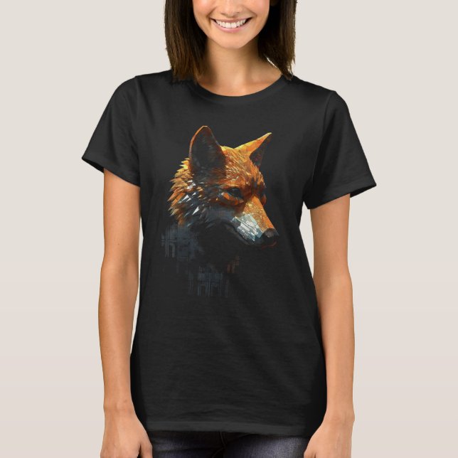 Camiseta Fox Artwork  Animal  Animal Fox 4 (Frente)