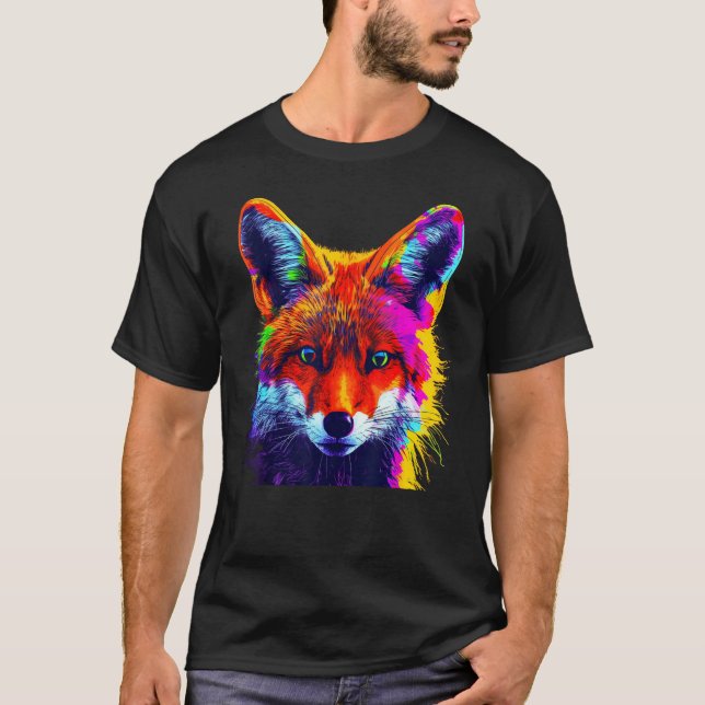 Camiseta Fox Artwork  Animal  Animal Fox 6 (Frente)