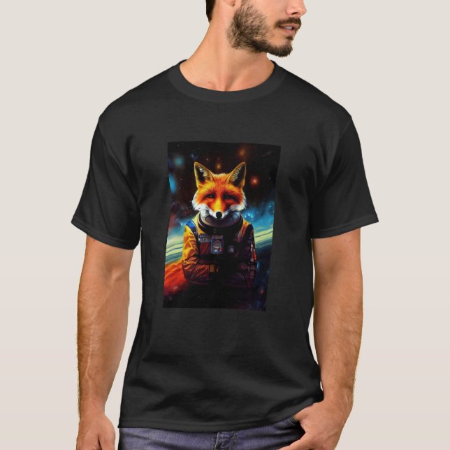 Camiseta Fox astronauta astronauta Cosmonauta Fox (Frente)