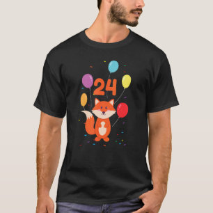 Camiseta Fox Balloons 24º Zoo Festa de aniversário Animal 2