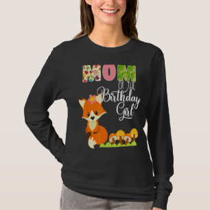 Camiseta Fox Birthday Mãe Da Bestinha De Aniversário