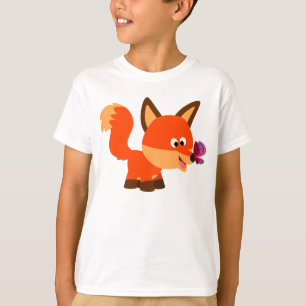 Camiseta Fox bonito dos desenhos animados e t-shirt das
