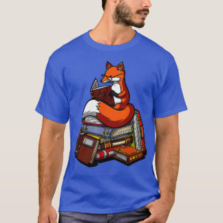 Camiseta Fox Book Leitura de Nerd - Fofas de Bibliotecas An