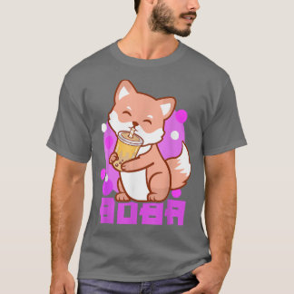 Camiseta Fox Bubble Tea Anime Boba Kawaii Neko Girls