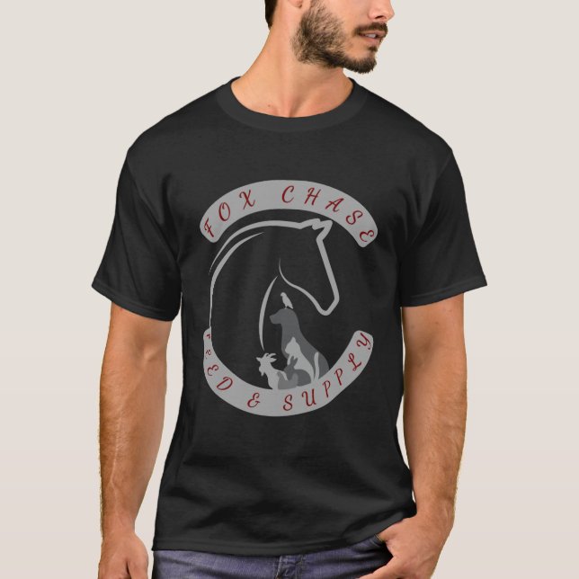 Camiseta Fox Chase Feed & Supply Logotipo T-shirt (Frente)