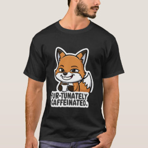Camiseta Fox Coffee Lover Caffeine Fox Mug Café 1