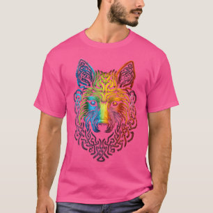 Camiseta Fox Colorida Mandala Animal Face Art Fox