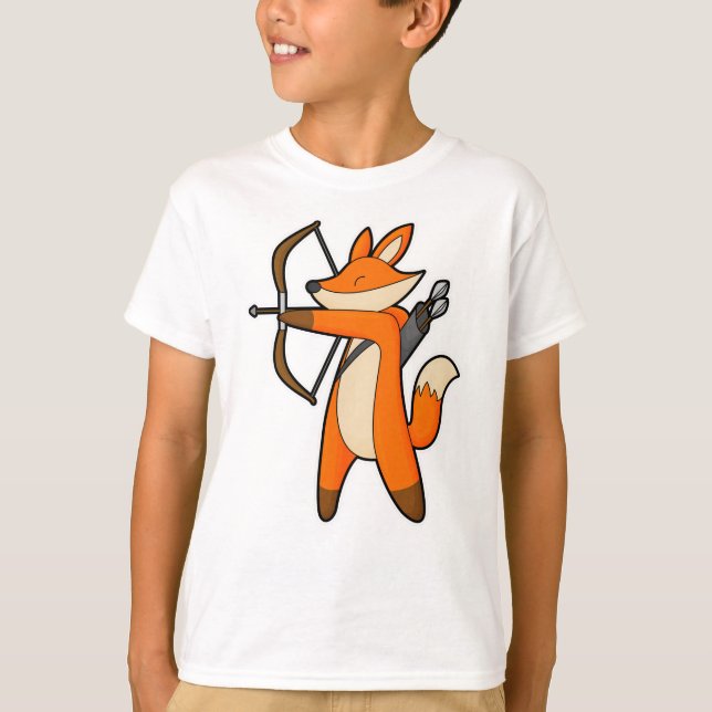Camiseta Fox como Arquivador com Seta e Arco (Frente)