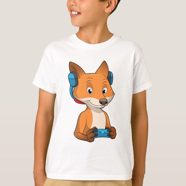 Camiseta Fox como Jogador com Joystick (Frente)