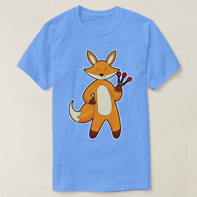 Camiseta Fox como jogador Dart com Darts (Frente do Design)