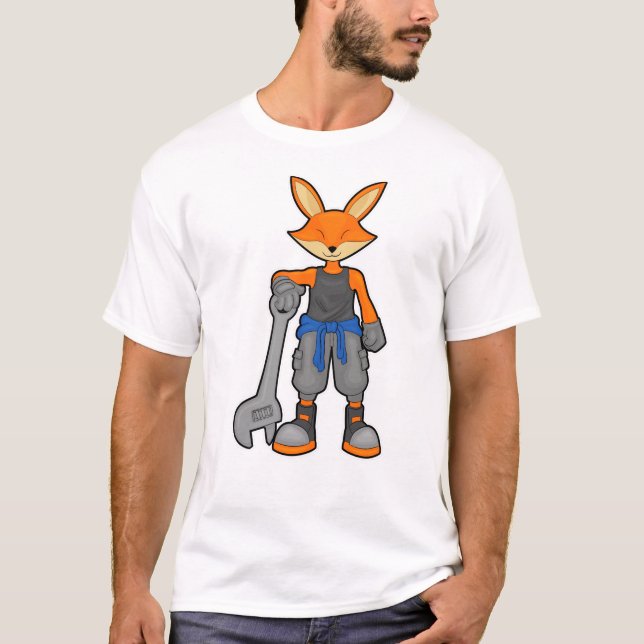 Camiseta Fox como Mecânica com Espanhol (Frente)