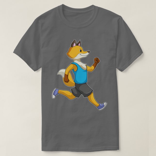 Camiseta Fox como Runner em Execução (Frente do Design)