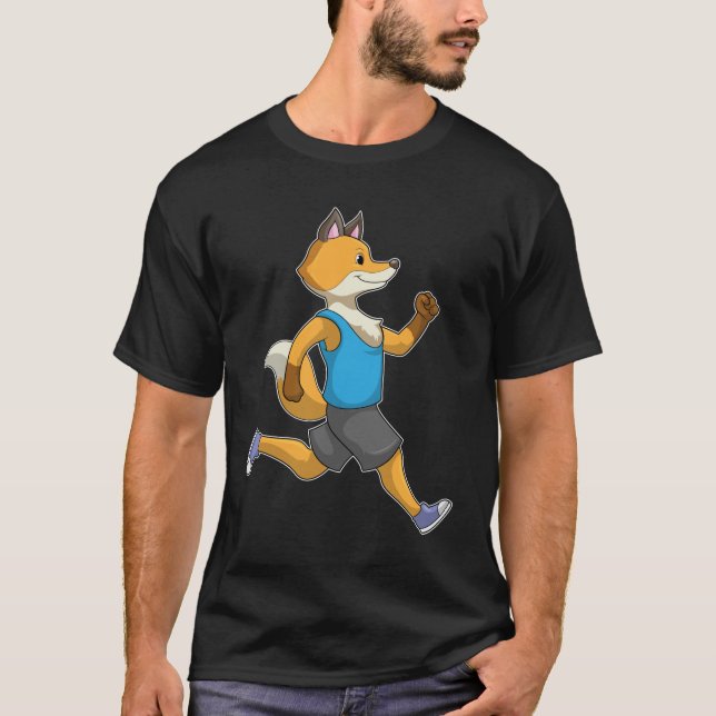 Camiseta Fox como Runner em Execução (Frente)