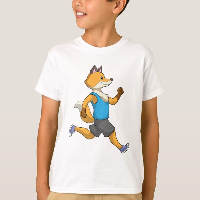 Camiseta Fox como Runner em Execução (Frente)