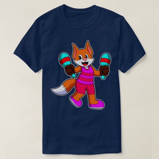 Camiseta Fox como Singer com Microfone 2 (Frente do Design)