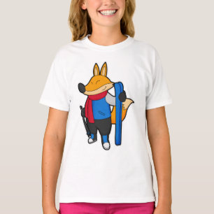 Camiseta Fox como Skier com Esqui