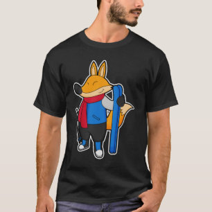 Camiseta Fox como Skier com Esqui